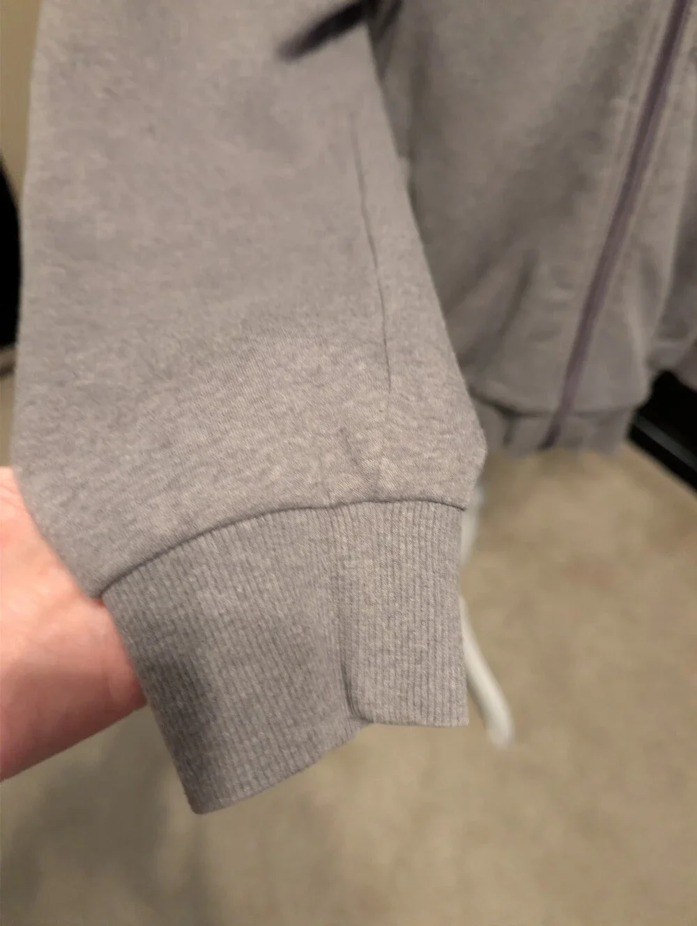 Calvin Klein Soft Touch Fleece Gray Zip-Up Jacket - Picture 6 of 14